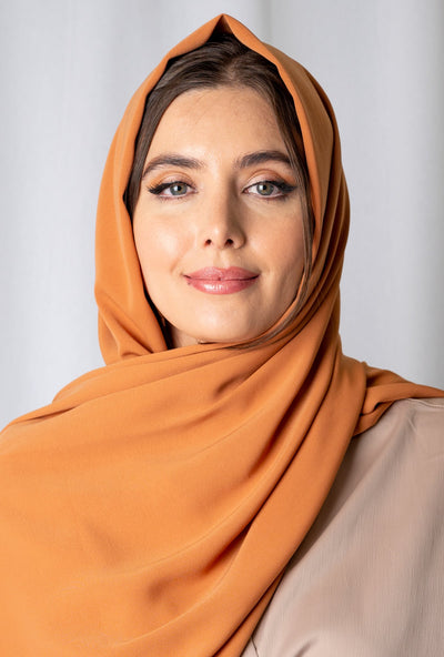 Apricot Soft Crepe Hijab