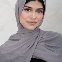 Slate Cotton Silk Hijab