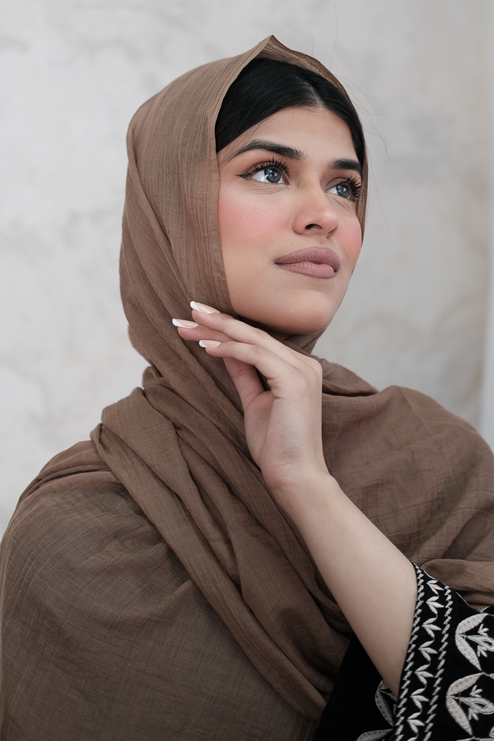 Cedar Cotton Silk Hijab