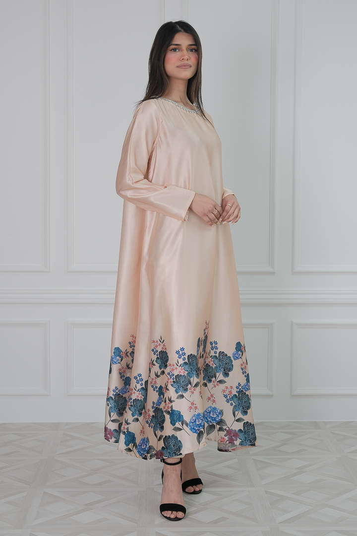 Elara Satin Maxi Dress