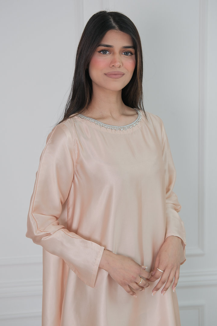 Elara Satin Maxi Dress