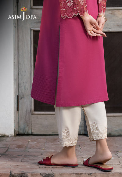 Cambric Beige Trouser - Asim Jofa