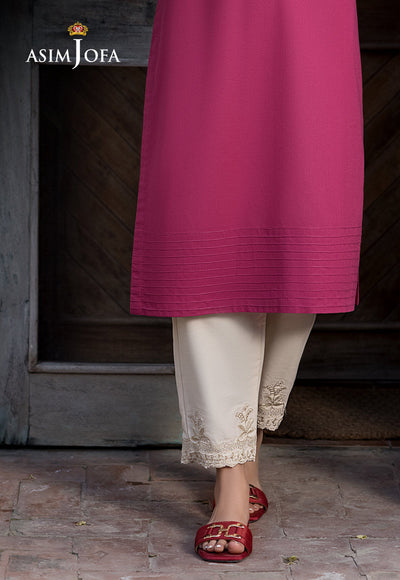 Cambric Beige Trouser - Asim Jofa