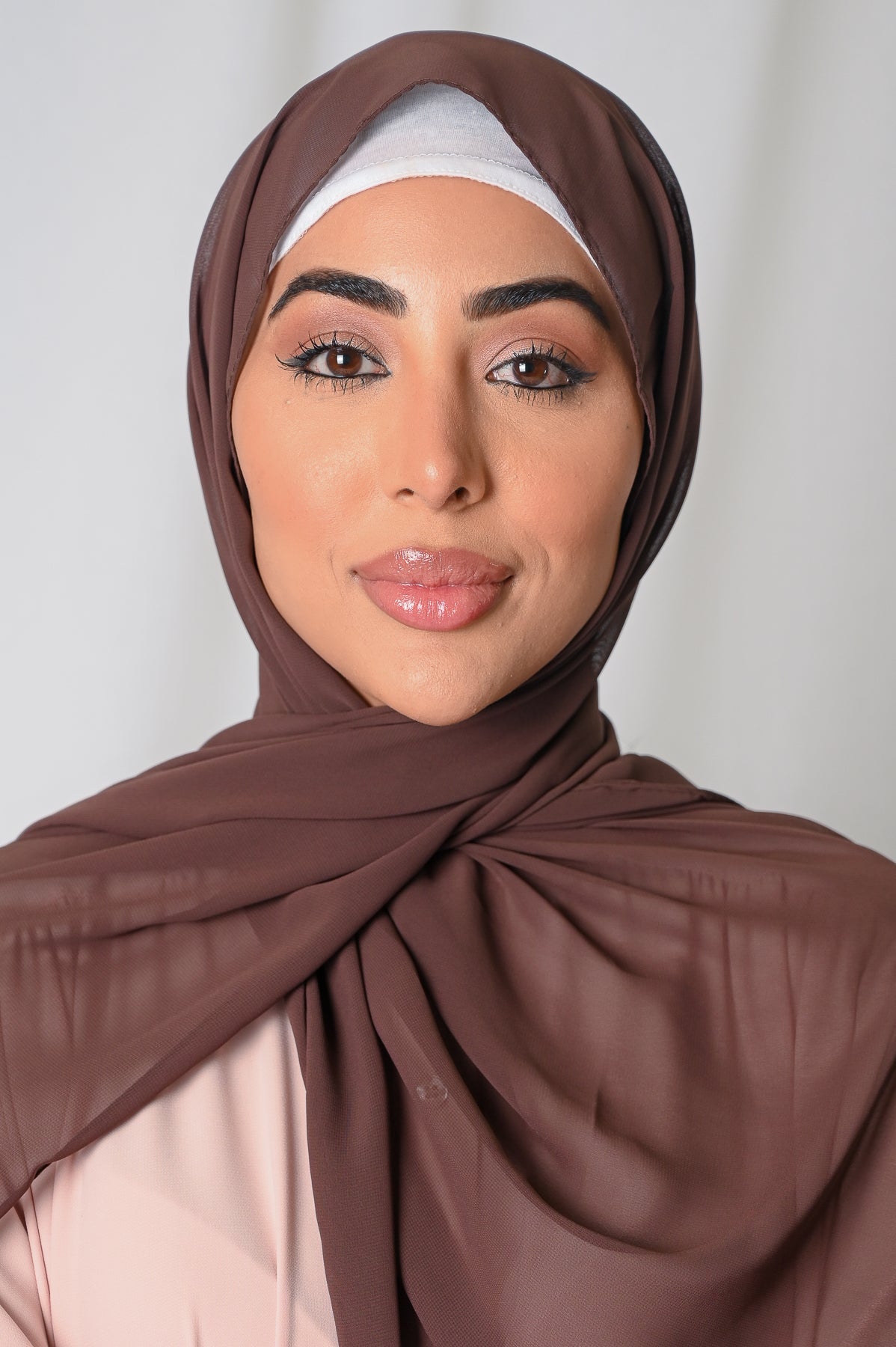 Brown Chiffon Hijab