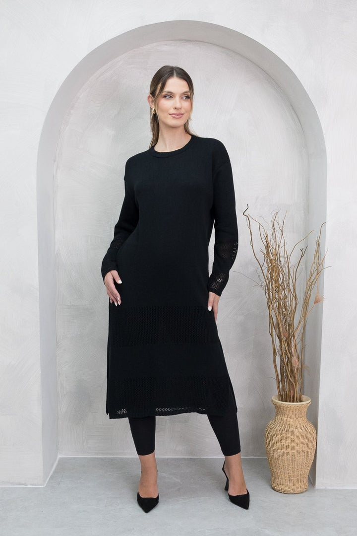 Mylah Black Knit Dress