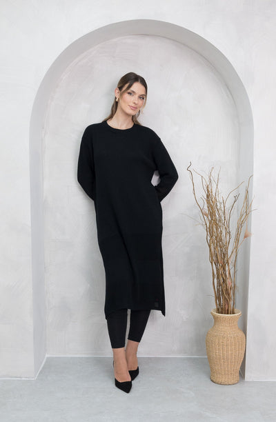 Mylah Black Knit Dress