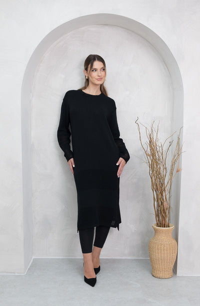 Mylah Black Knit Dress