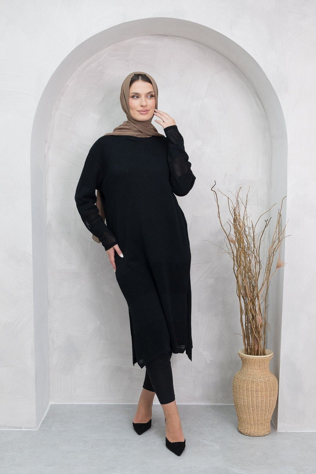 Mylah Black Knit Dress