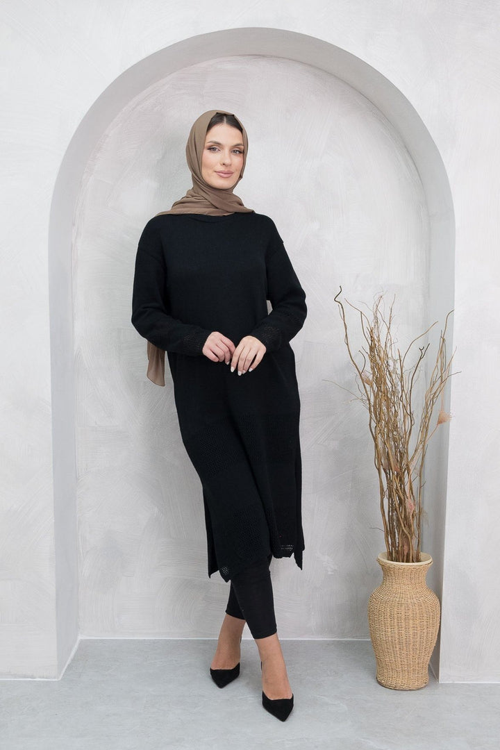 Mylah Black Knit Dress
