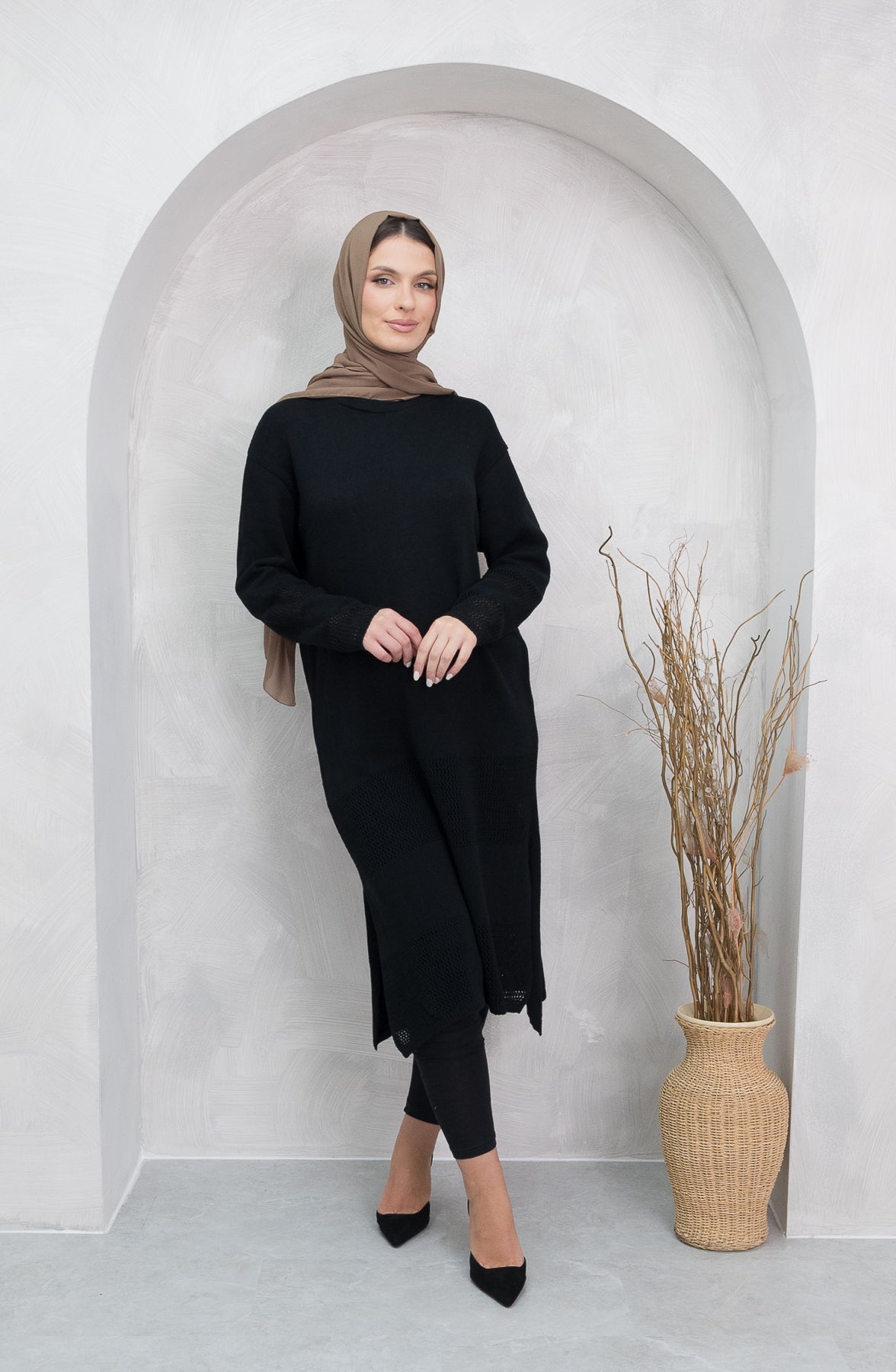 Mylah Black Knit Dress