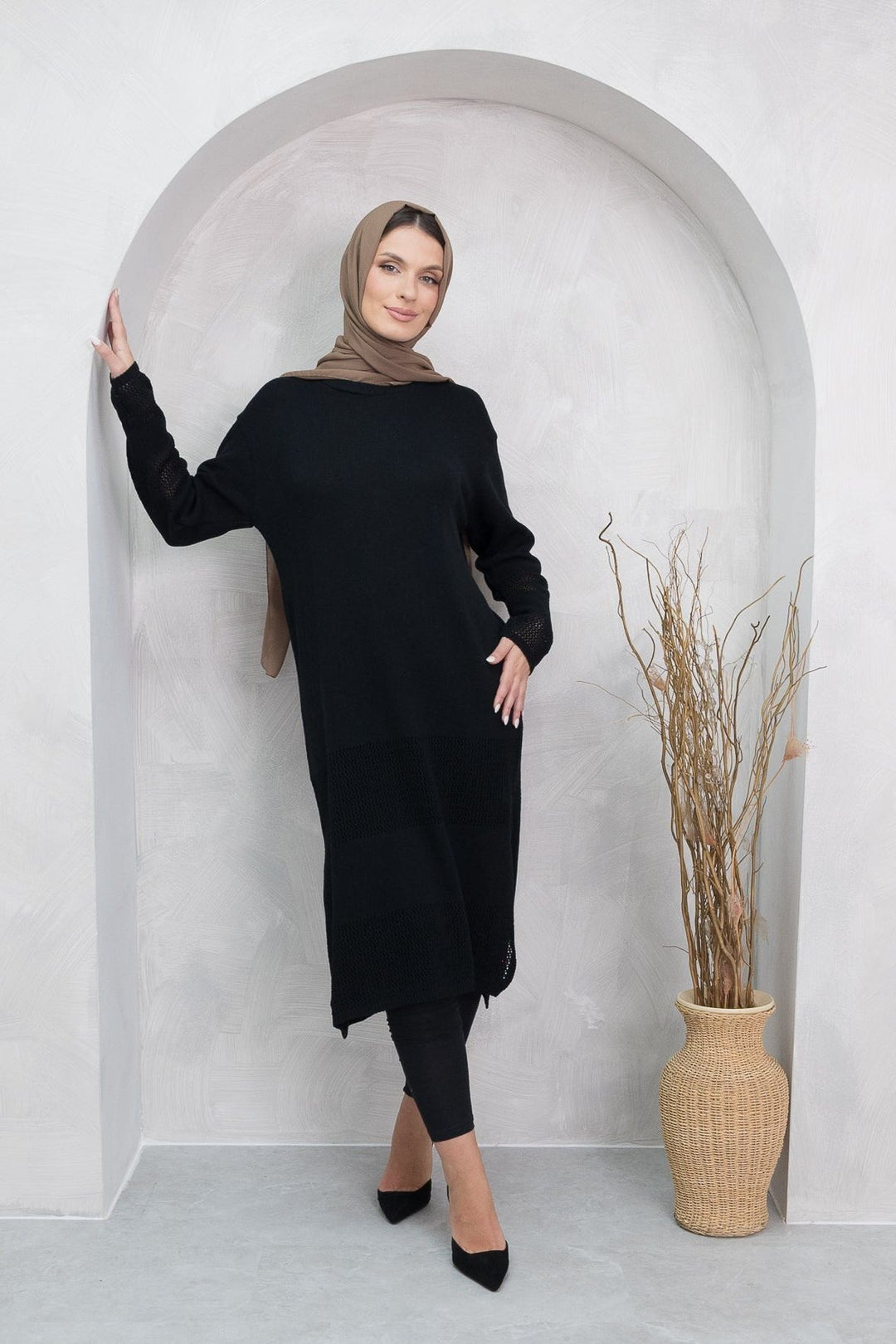 Mylah Black Knit Dress