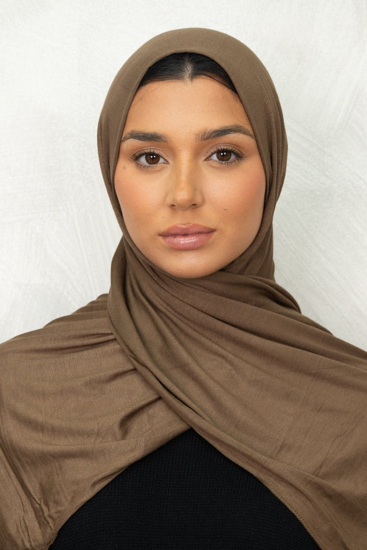 Khaki Premium Jersey Hijab