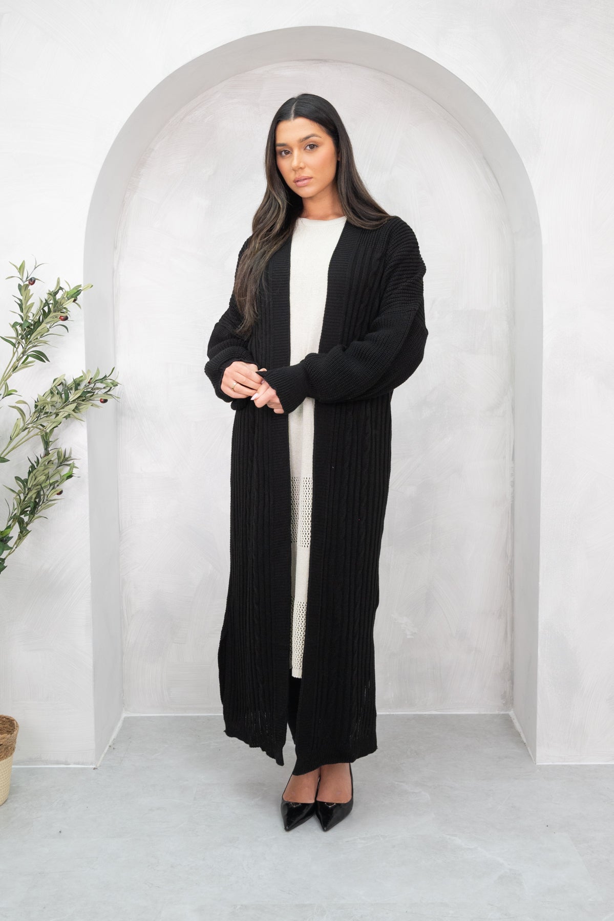 Nairah Black Cardigan