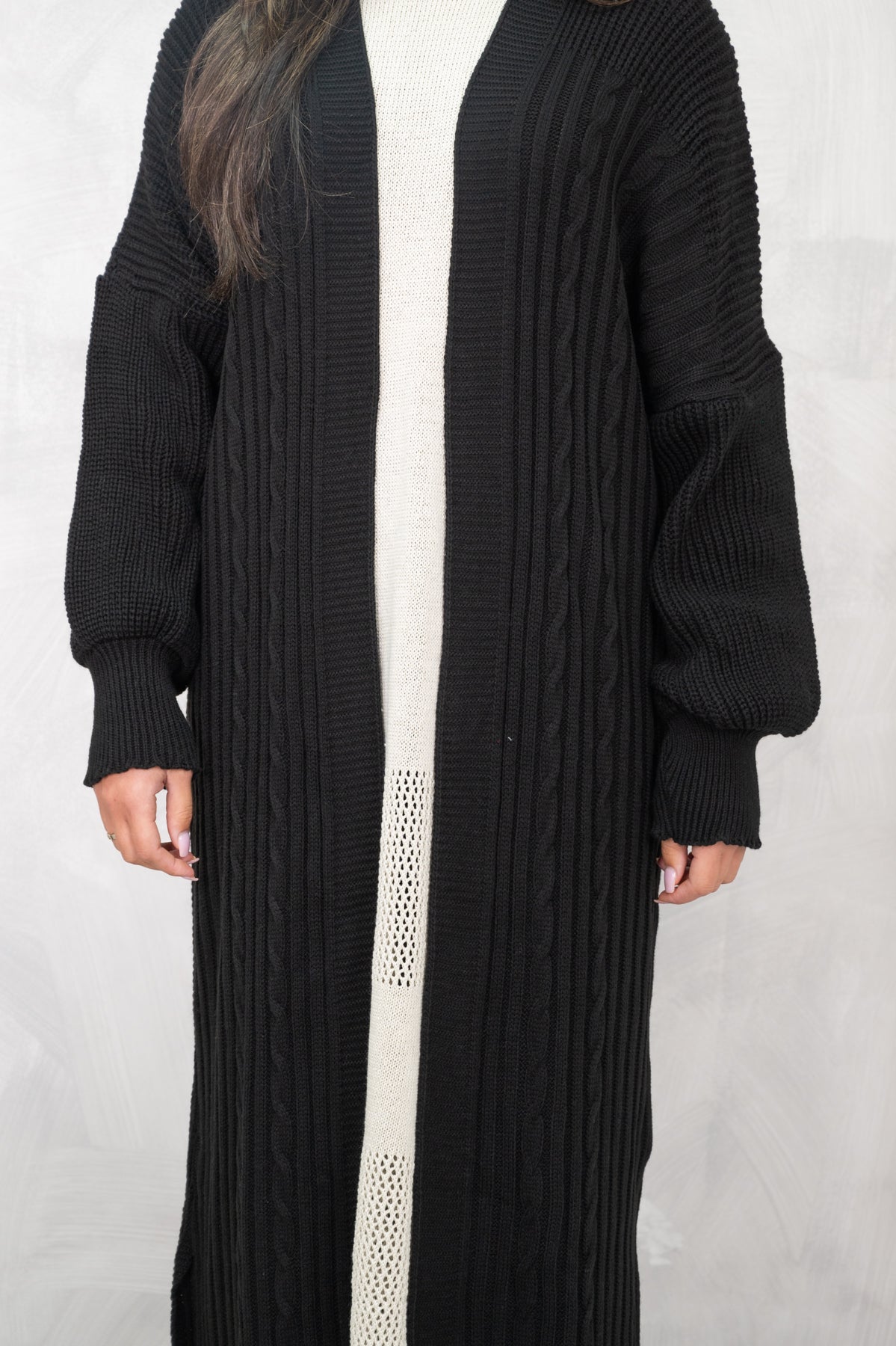 Nairah Black Cardigan