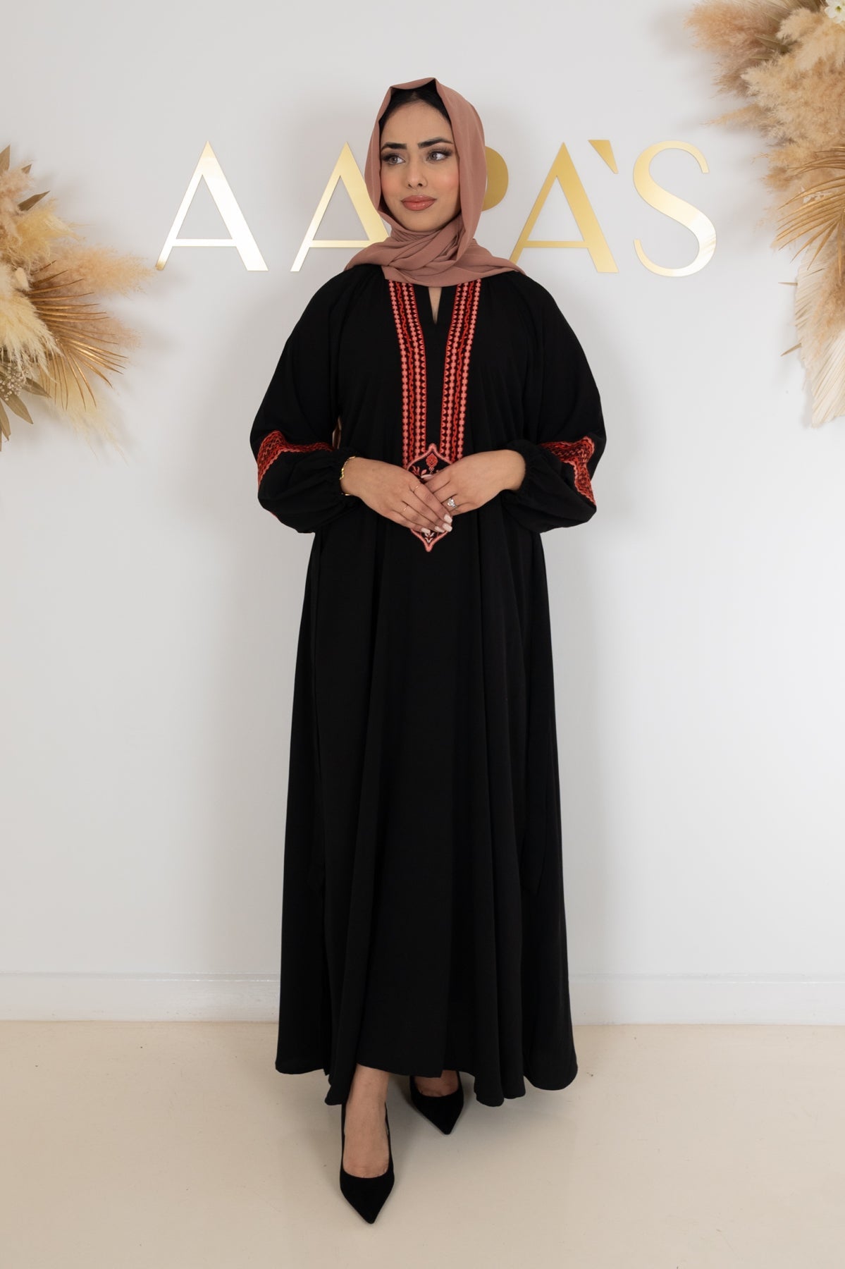 Amal Embroidered Dress