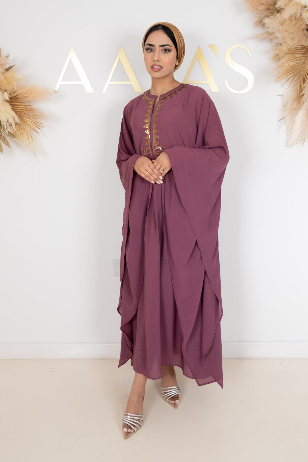 Inaya Sequined Embroidered Kaftan