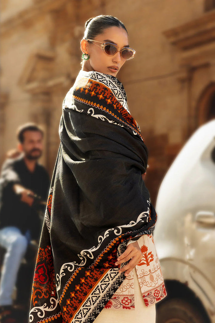 Linen Khaddar Off White Stitched Suit - Gul Ahmed