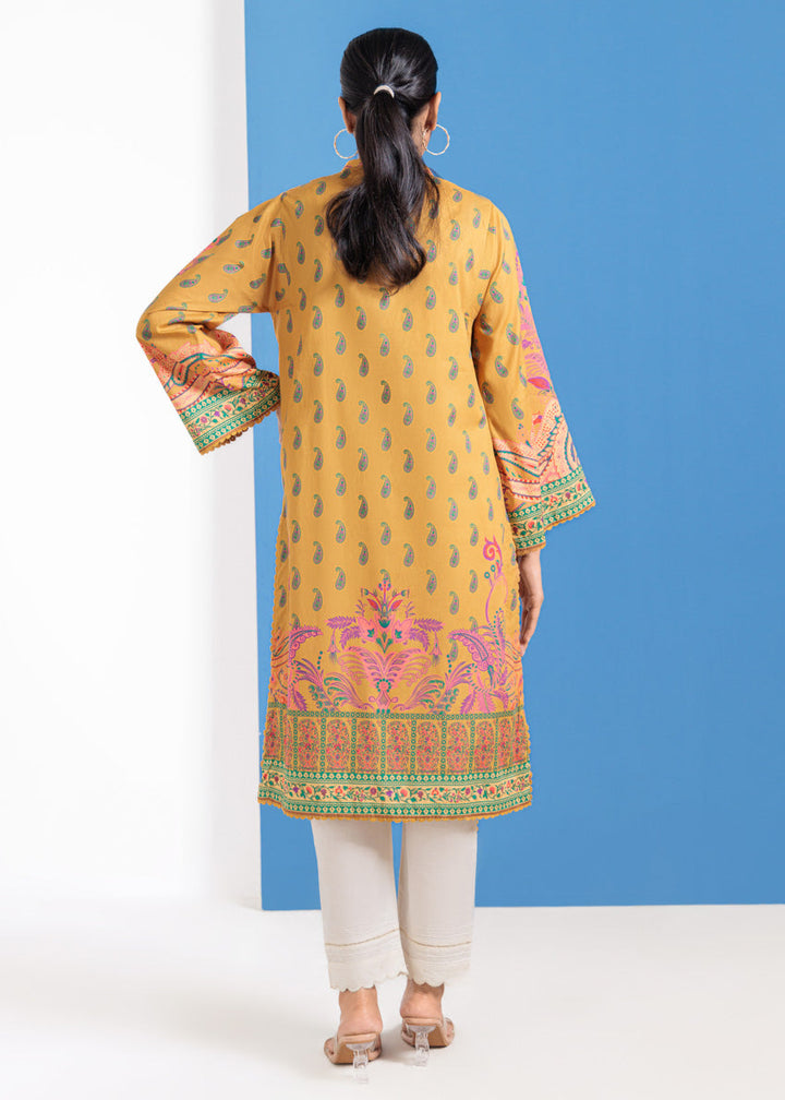 Lawn Mustard Stitched Suit - Bonanza