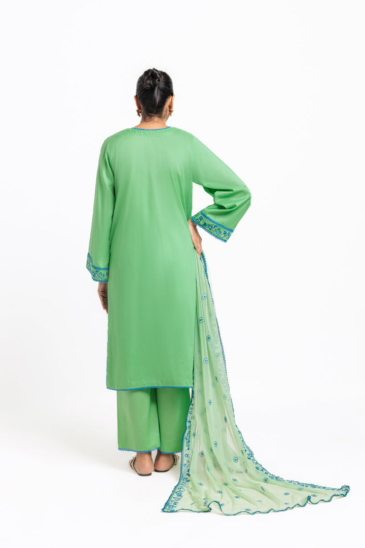 Cambric Green Stitched Suit - Bonanza