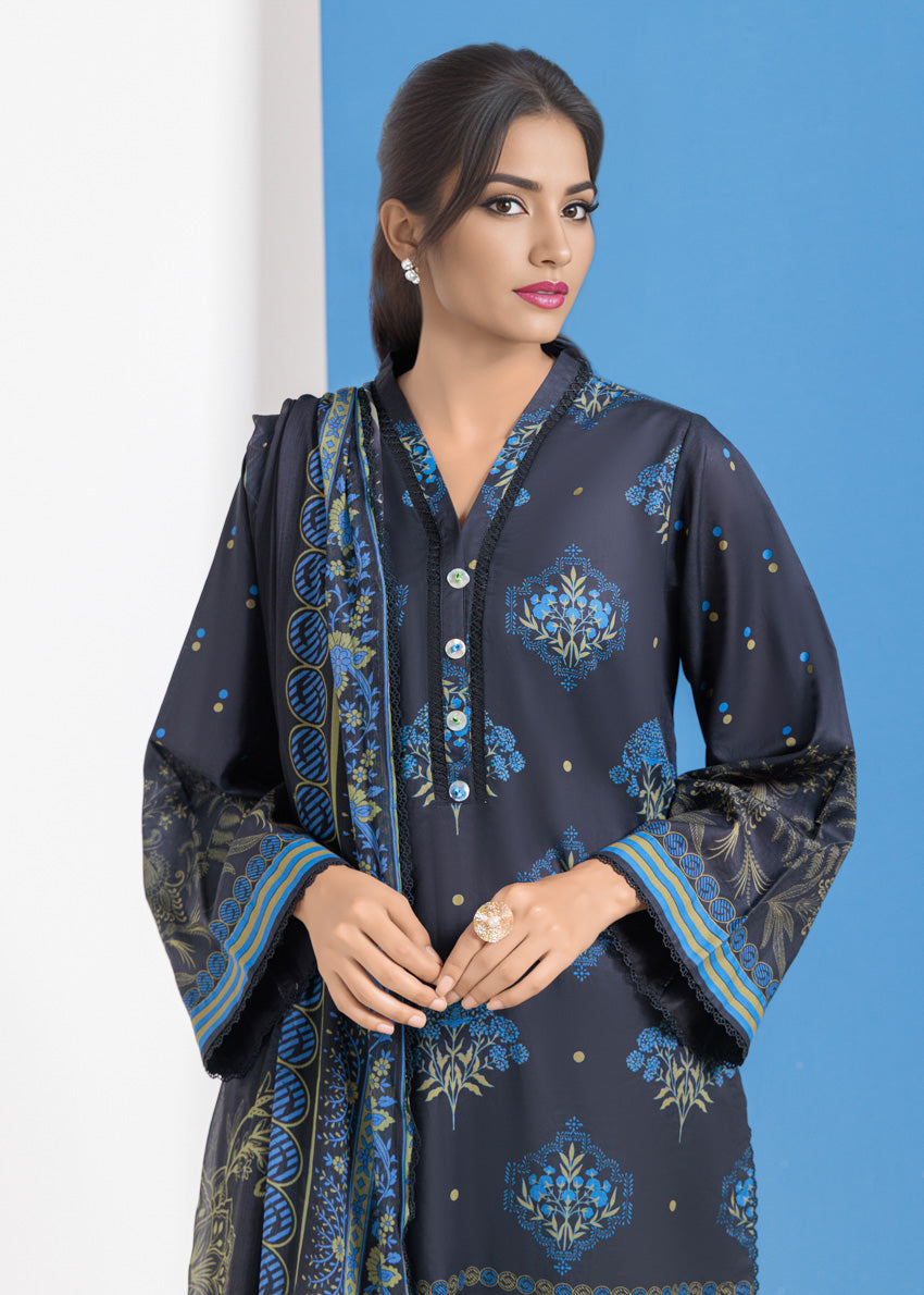 Cambric Black Stitched Suit - Bonanza