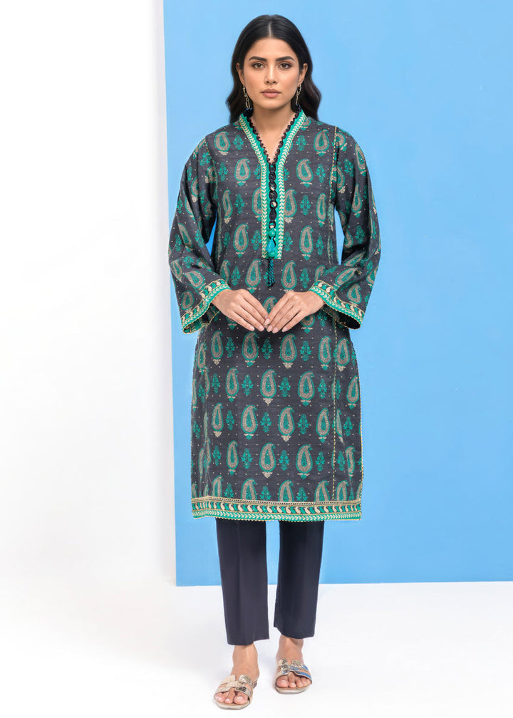 Jacquard Black Kurti - Bonanza