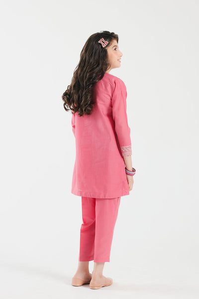 Lawn Pink Stitched Suit - Ethnic