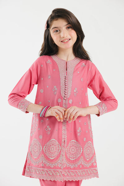 Lawn Pink Stitched Suit - Ethnic