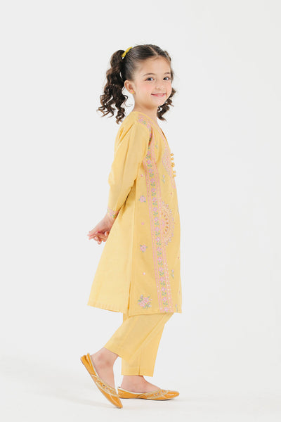 Lawn Yellow Stitched Suit - Ethnic