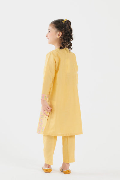 Lawn Yellow Stitched Suit - Ethnic