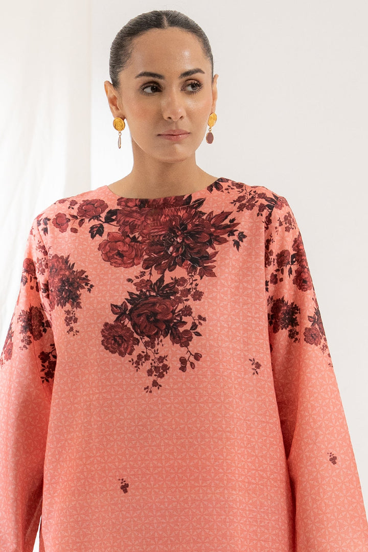 Slub Cambric Peach Stitched Suit - Ego