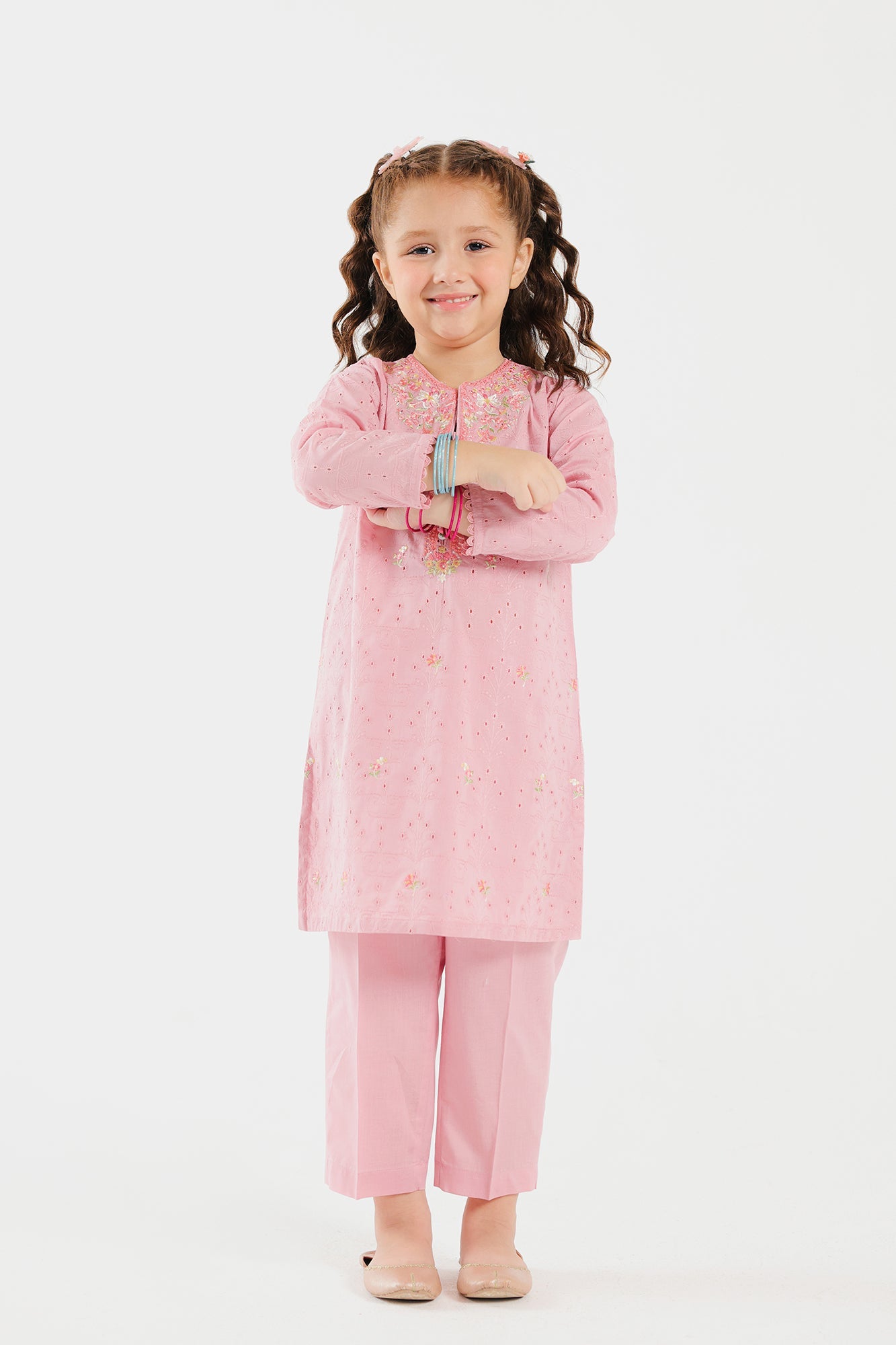 Lawn Pink Stitched Suit - Ethnic