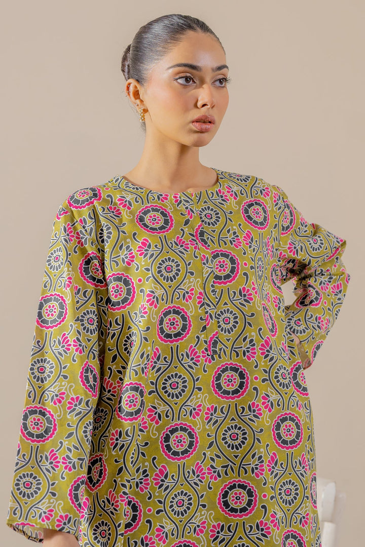 Khaddar Mint Green Stitched Suit - Ego