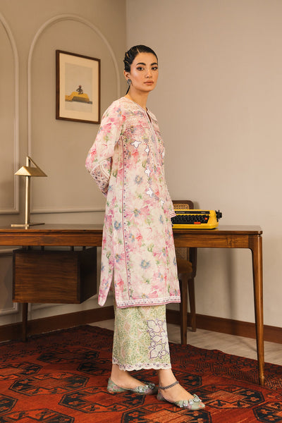 Lawn Vanila Stitched Suit - Ethnic