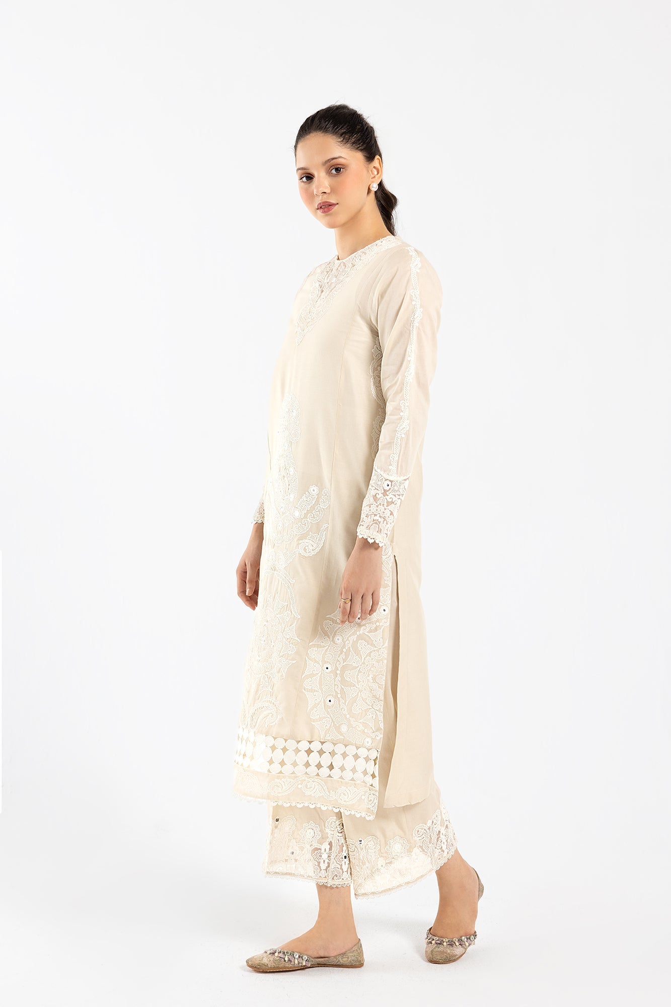 Lawn Stone Stitched Suit - Ethnic