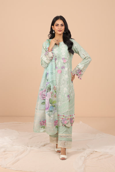 Serenity 3 Piece Suit - Elaf Chikankari Collection