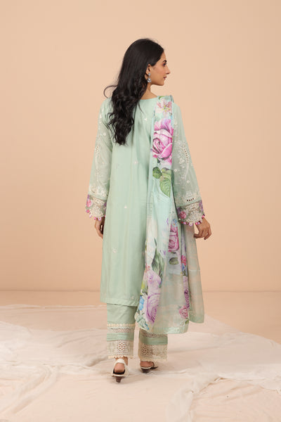 Serenity 3 Piece Suit - Elaf Chikankari Collection