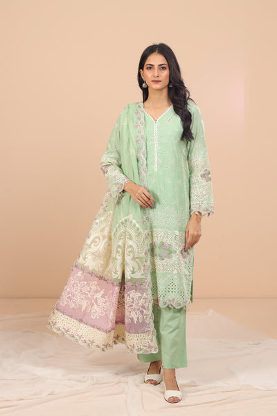 Alice 3 Piece Suit - Elaf Chikankari Collection