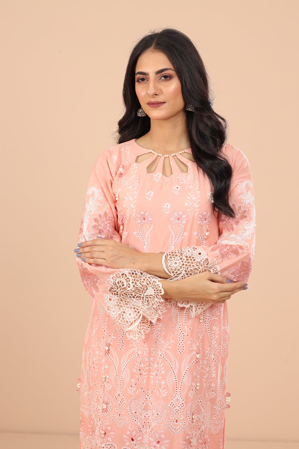 Cindrella 3 Piece Suit - Elaf Chikankari Collection