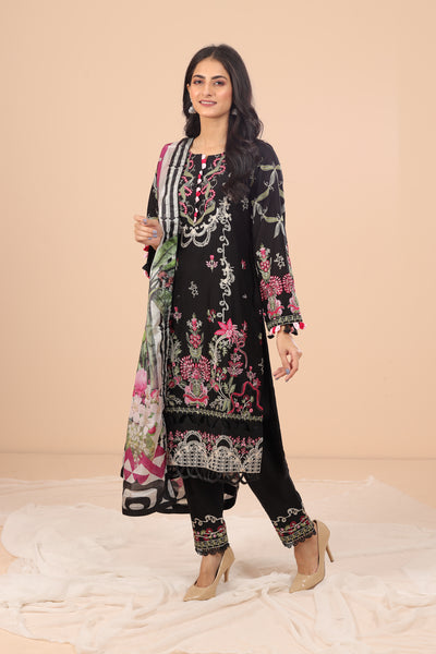 Shadow 3 Piece Suit - Elaf Chikankari Collection