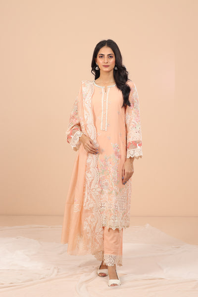 Magnolia 3 Piece Suit - Elaf Chikankari Collection