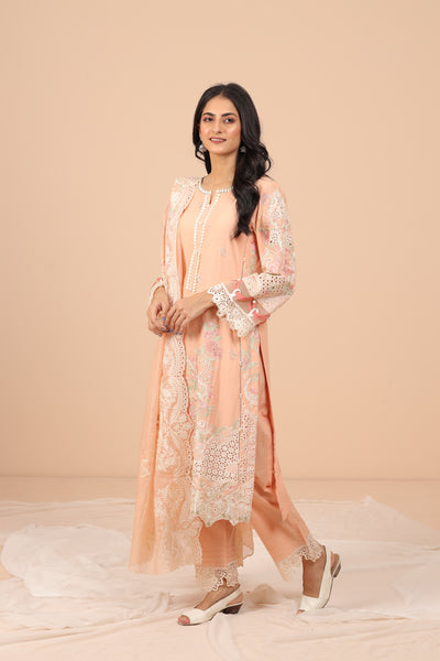 Magnolia 3 Piece Suit - Elaf Chikankari Collection