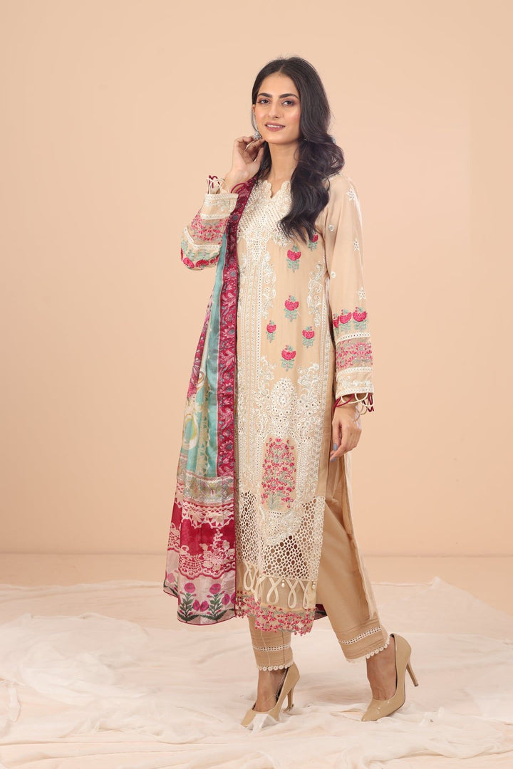 Anna 3 Piece Suit - Elaf Chikankari Collection