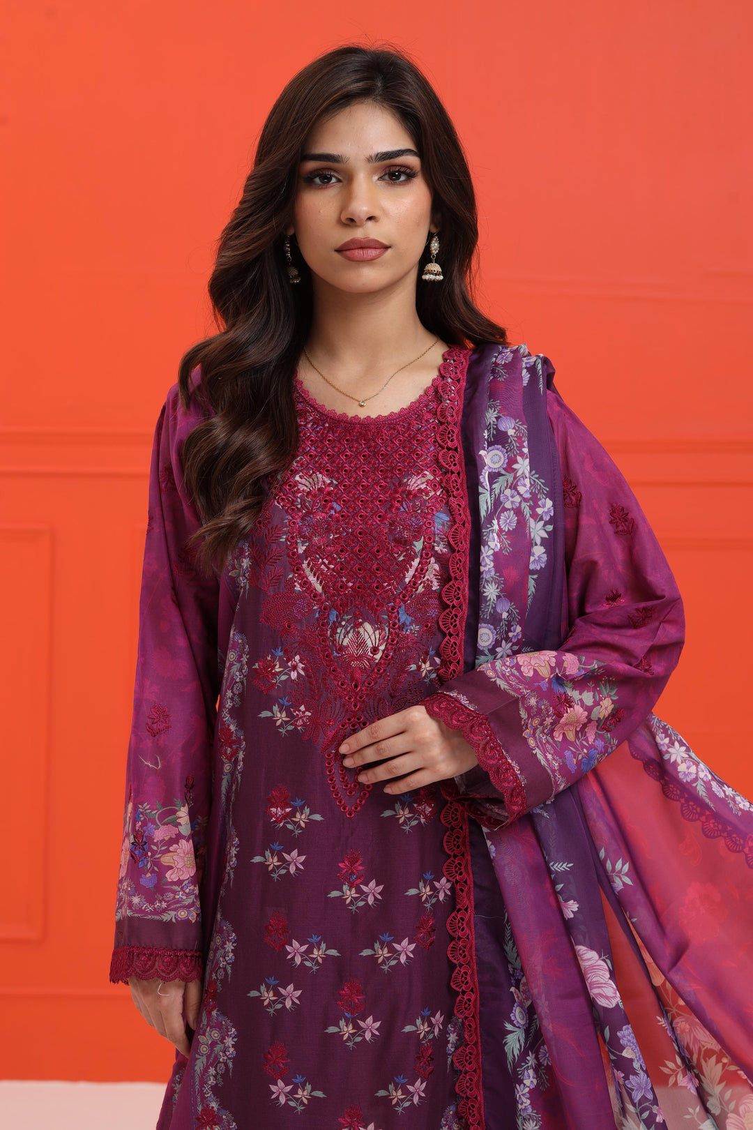 Eden B - Afrozeh Damask The Holiday Edit '25 Stitched