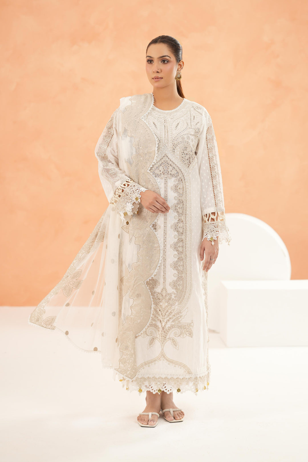 Design 1 - Maria B Luxury Lawn Stitched