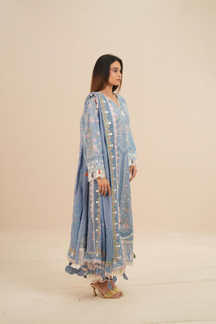 Elani - Suffuse Embroidered Lawn Stitched