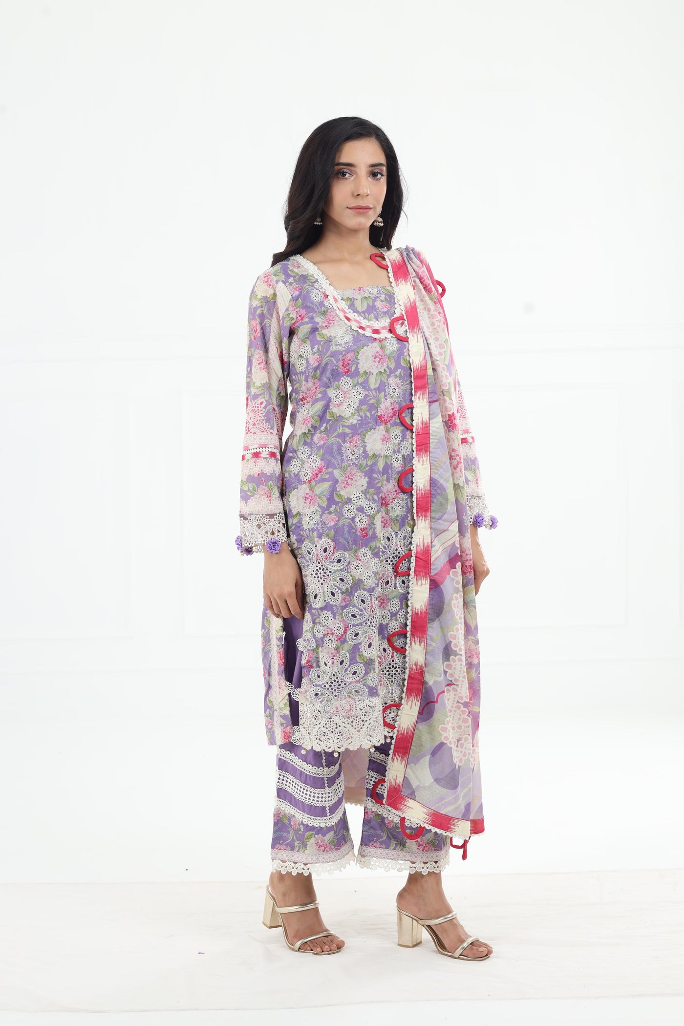 Periwinkle - Elaf Premium Chikankari Stitched Collection