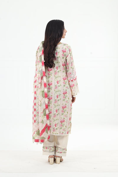 Sweet Greens - Elaf Premium Chikankari Stitched Collection