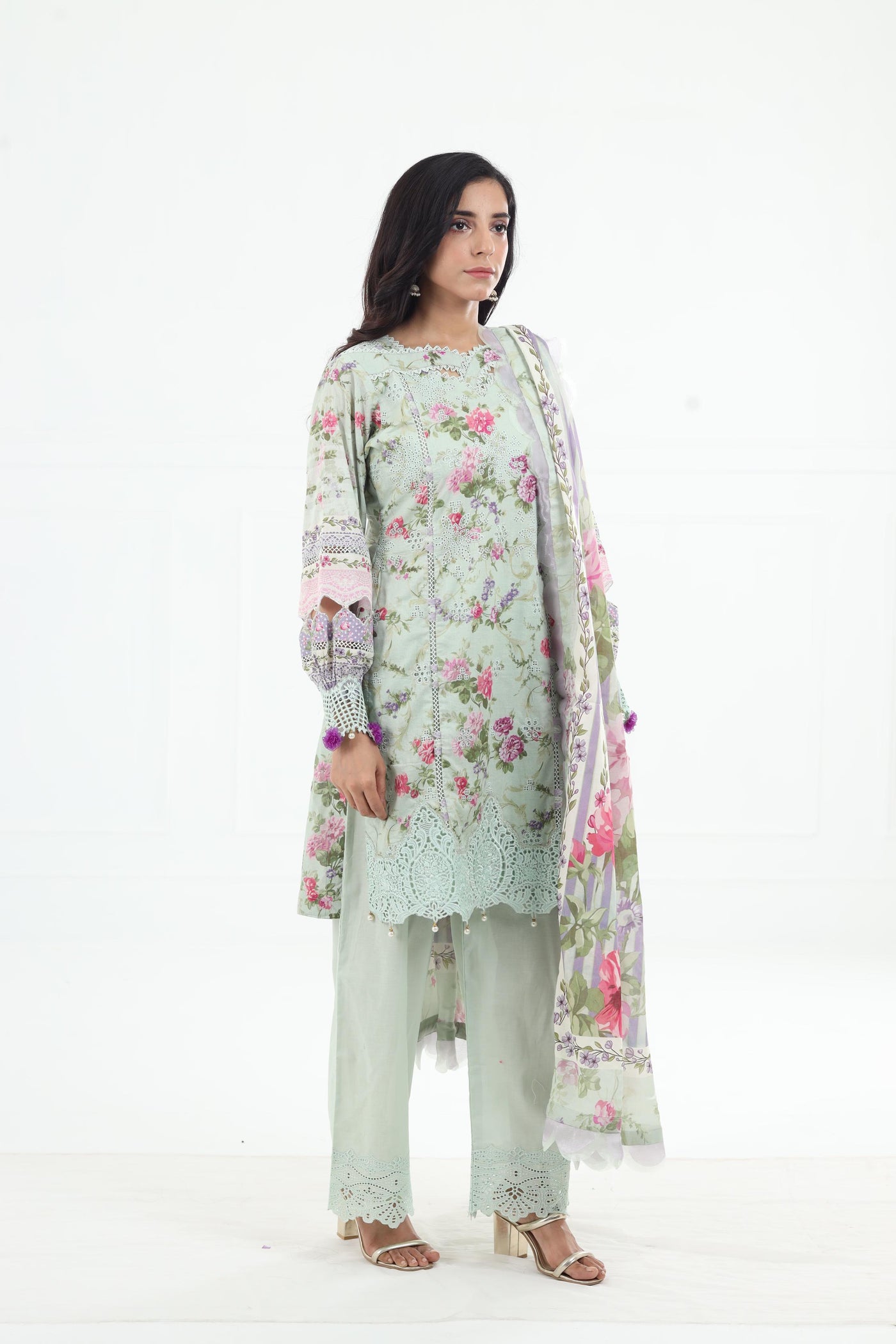 Floreale - Elaf Premium Chikankari Stitched Collection