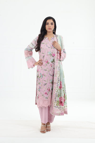 Princess Rose - Elaf Premium Chikankari Stitched Collection