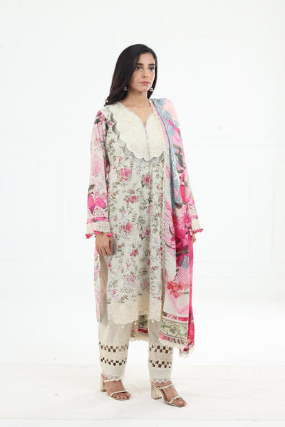 Roses & Whites - Elaf Premium Chikankari Stitched Collection